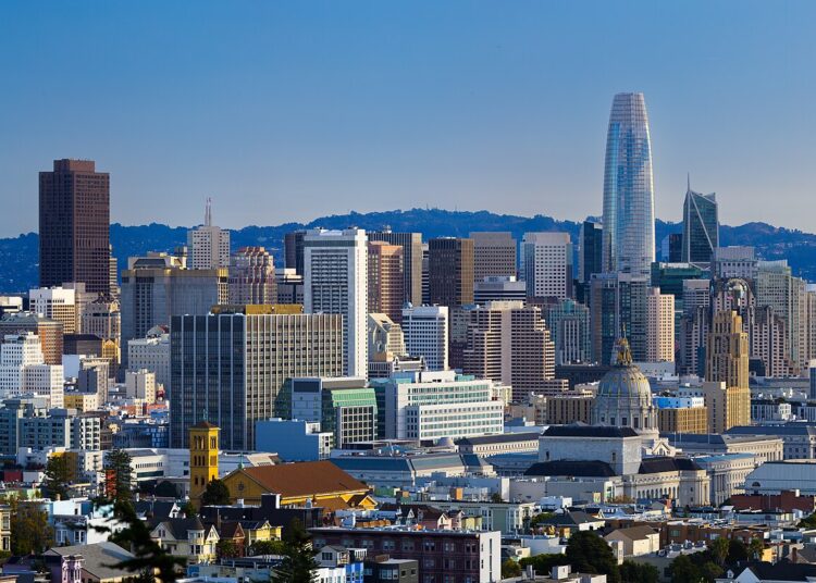 San Francisco Financial District as seen from Buena Vista Park