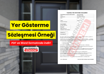 yer gösterme sözleşmesi