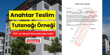 anahtar teslim tutanağı örneği